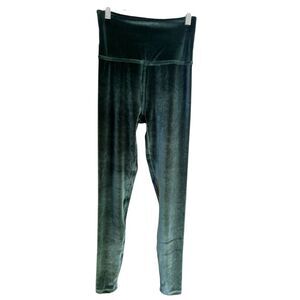 Beyond Yoga Forest‎ Green Velvet Motion Leggings Size Small NWT